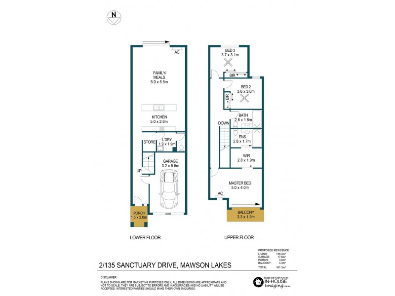 2/135 Sanctuary Drive, Mawson Lakes SA 5095 Floorplan