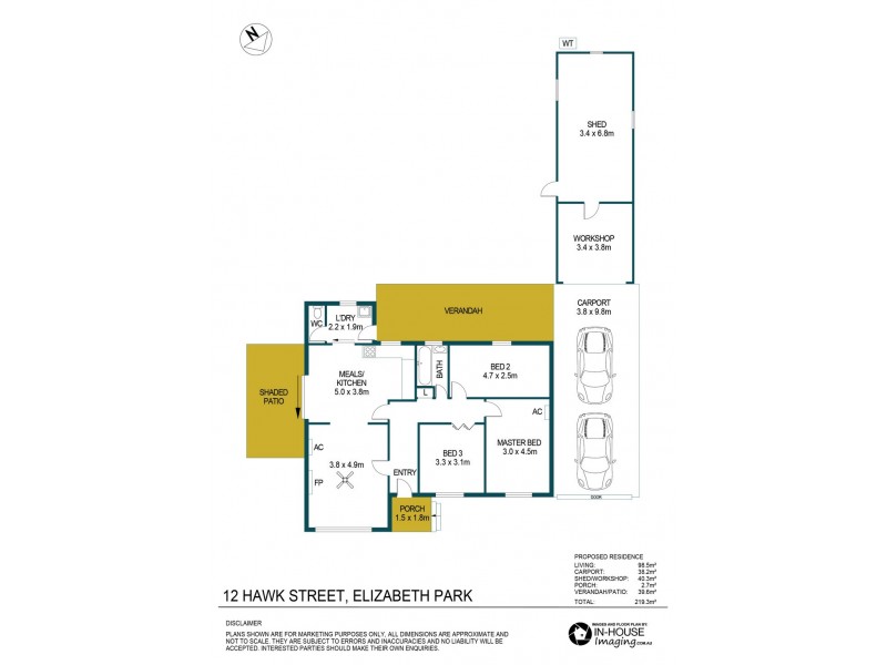 12 Hawk Street, Elizabeth Park SA 5113 Floorplan