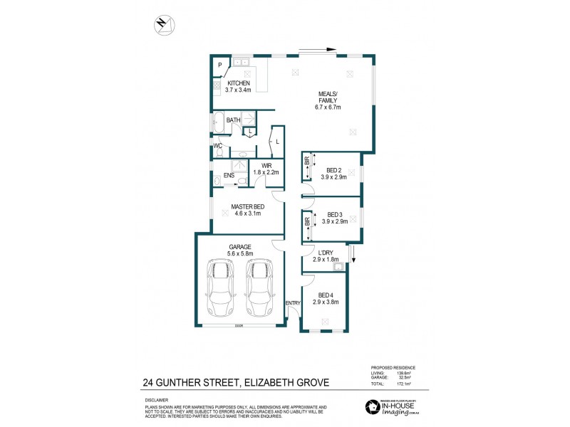 24 Gunther Street, Elizabeth Grove SA 5112 Floorplan