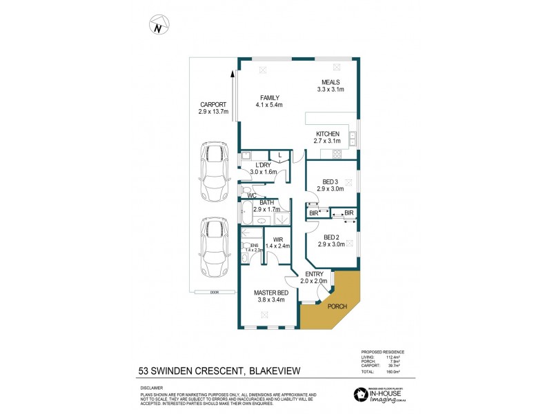 53 Swinden Crescent, Blakeview SA 5114 Floorplan