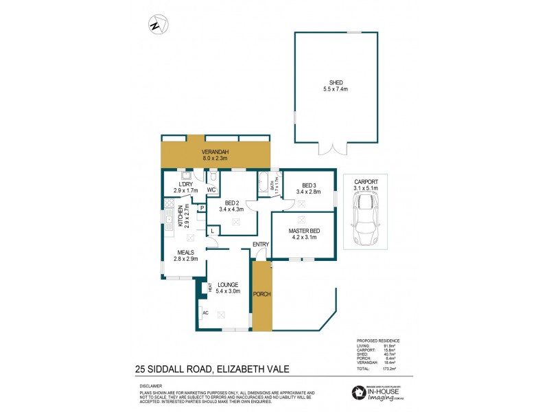 25 Siddall Road, Elizabeth Vale SA 5112 Floorplan