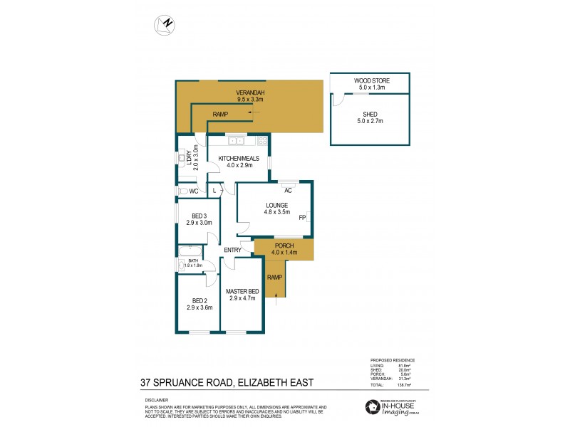 37 Spruance Road, Elizabeth East SA 5112 Floorplan