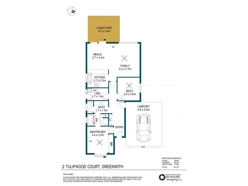 2 Tulipwood Court, Greenwith SA 5125 Floorplan