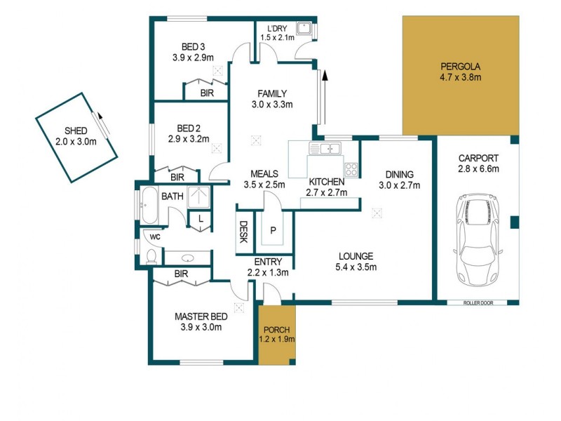17 Kerrison Avenue, Ridgehaven SA 5097 Floorplan