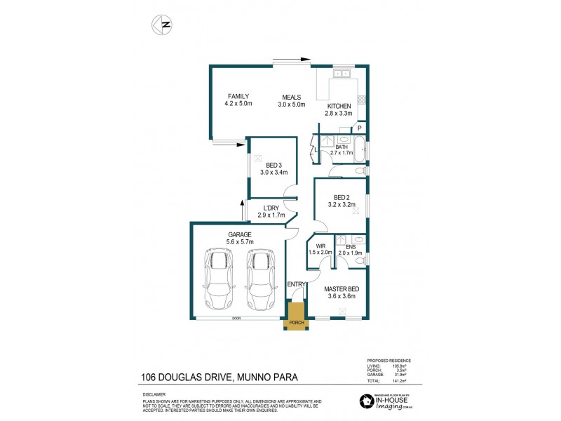 106 Douglas Drive, Munno Para SA 5115 Floorplan