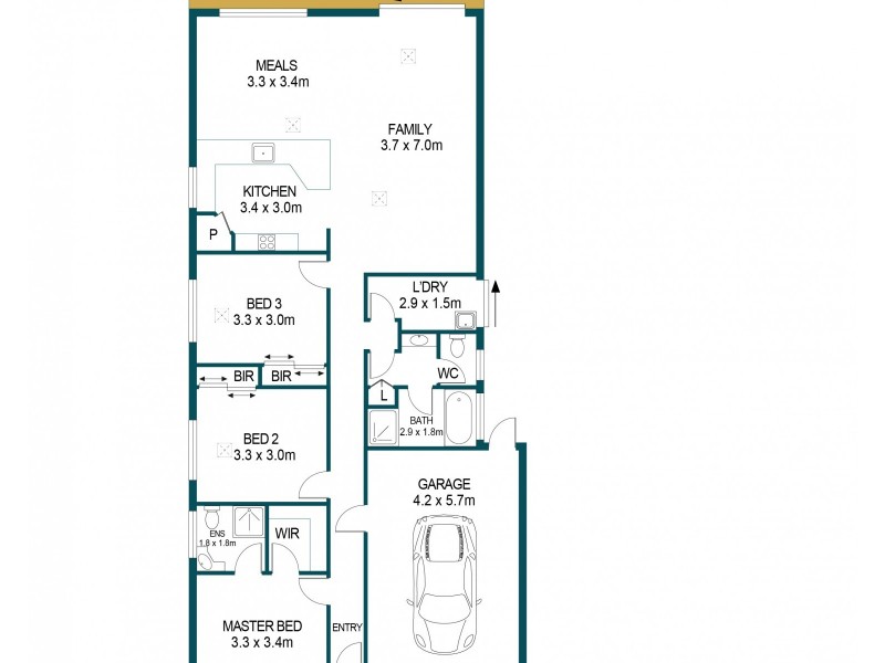 2 Hibiscus Street, Elizabeth Vale SA 5112 Floorplan