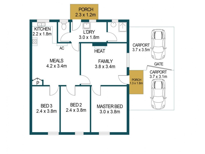 52 Hogarth Road, Elizabeth South SA 5112 Floorplan