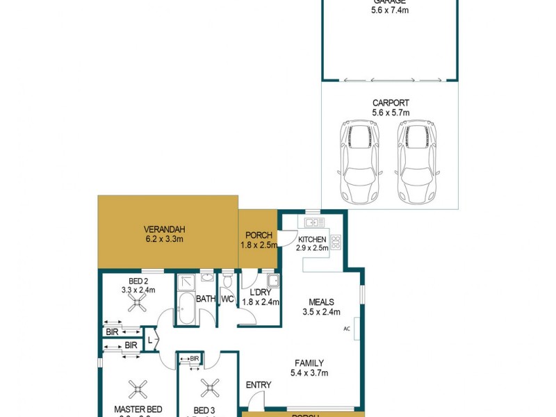 7 Burri Street, Ingle Farm SA 5098 Floorplan