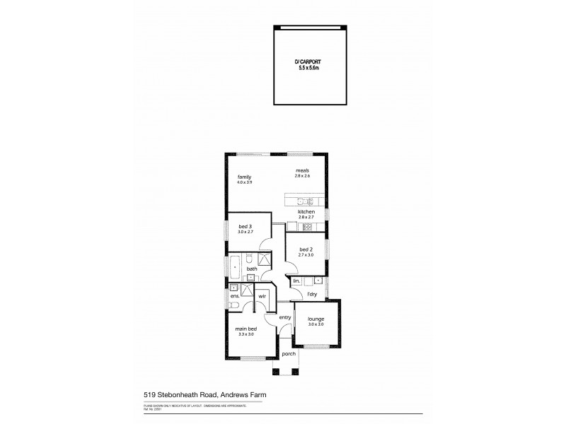 519 Stebonheath Road, Andrews Farm SA 5114 Floorplan