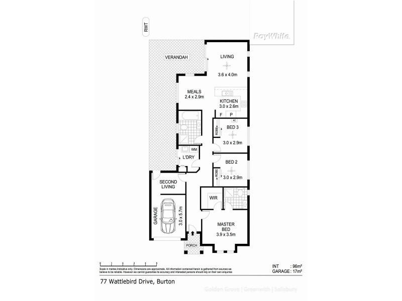 77 Wattlebird Drive, Burton SA 5110 Floorplan