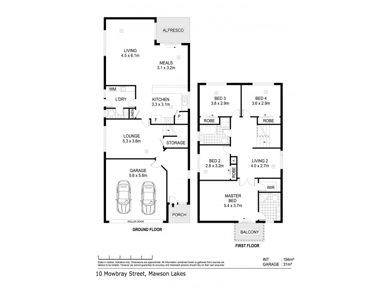 10 Mowbray Street, Mawson Lakes SA 5095 Floorplan