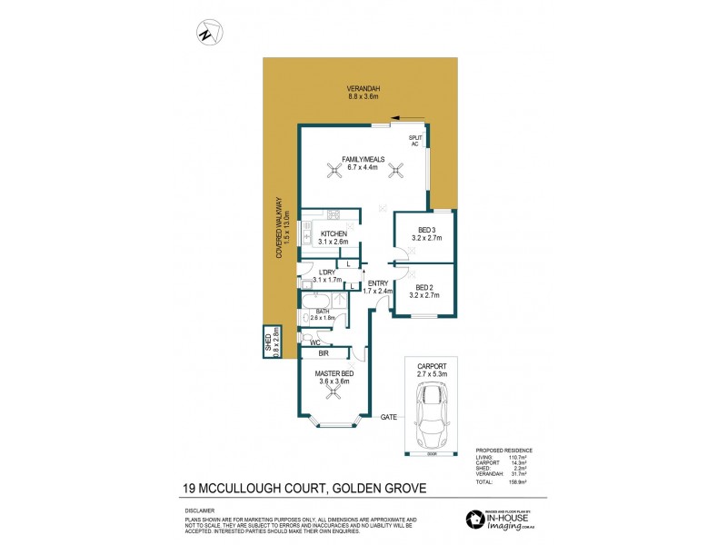 19 McCullough Court, Golden Grove SA 5125 Floorplan