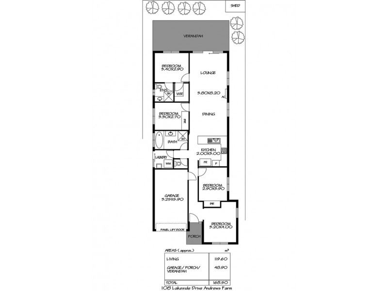 108 Lakeside Drive, Andrews Farm SA 5114 Floorplan