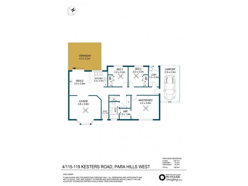 4/115-119 Kesters Road, Para Hills West SA 5096 Floorplan
