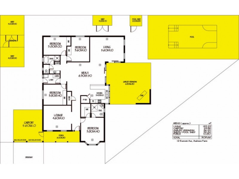 12 Everest Avenue, Andrews Farm SA 5114 Floorplan
