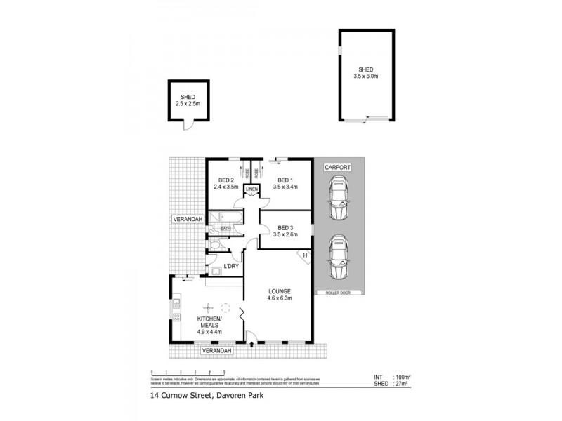 14 Curnow Street, Davoren Park SA 5113 Floorplan