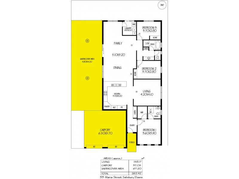 33 Maria Street, Salisbury Downs SA 5108 Floorplan