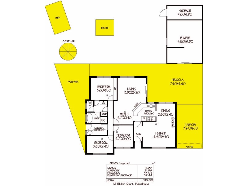 12 Elder Court, Paralowie SA 5108 Floorplan
