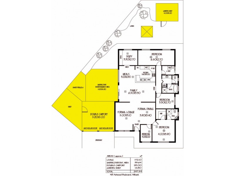 48 Ashwood Boulevard, Hillbank SA 5112 Floorplan
