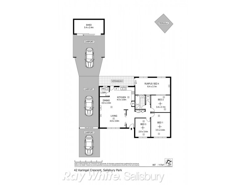 42 Karingal Crescent, Salisbury Park SA 5109 Floorplan
