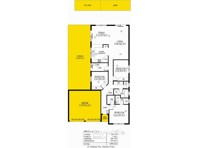12 Chateau Avenue, Andrews Farm SA 5114 Floorplan