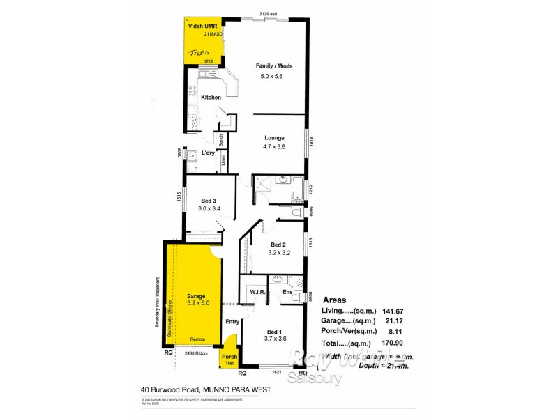 40 Burwood Road, Munno Para West SA 5115 Floorplan