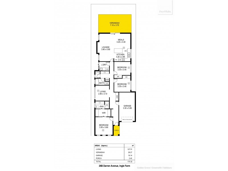 26B Darren Avenue, Ingle Farm SA 5098 Floorplan