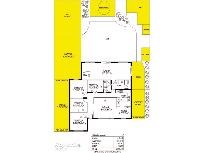 28 Cawarra Crescent, Paralowie SA 5108 Floorplan