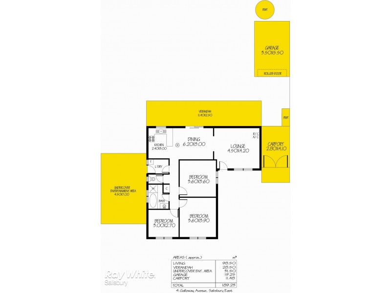 4 Galloway Avenue, Salisbury East SA 5109 Floorplan
