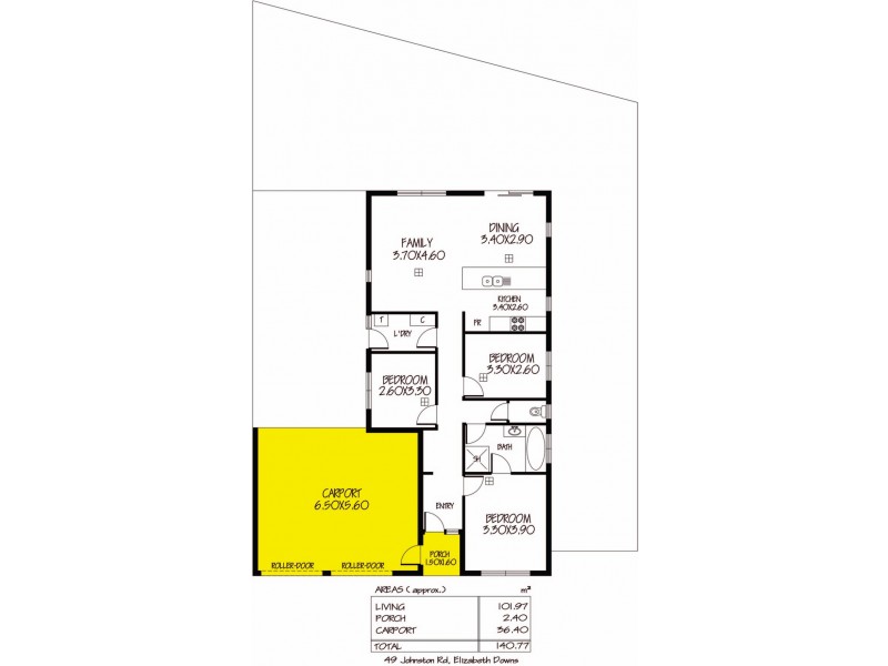 49 Johnston Road, Elizabeth Downs SA 5113 Floorplan