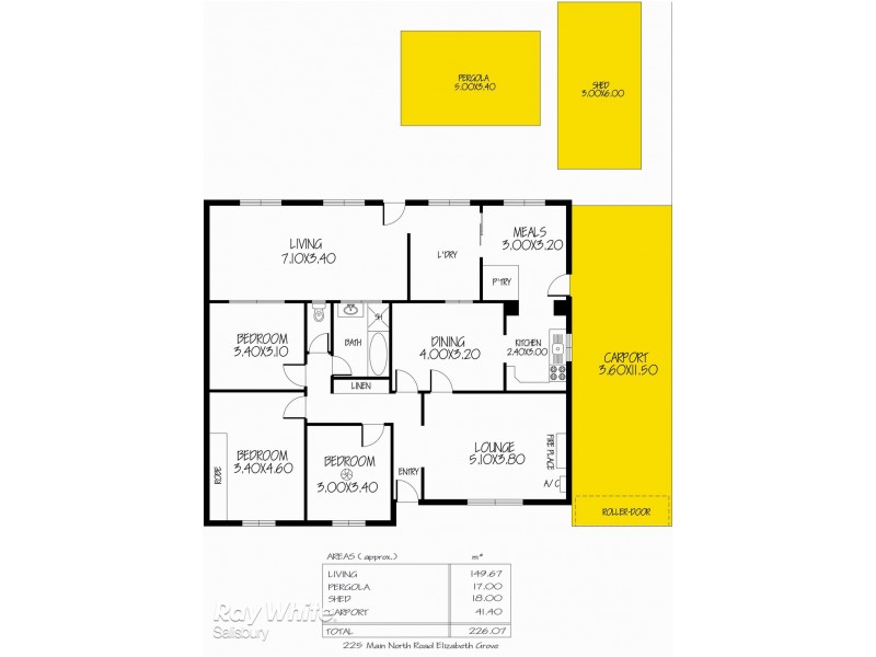 225 Main North Road, Elizabeth Grove SA 5112 Floorplan