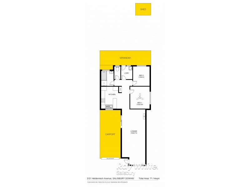 2/21 Heidenreich Avenue, Salisbury Downs SA 5108 Floorplan
