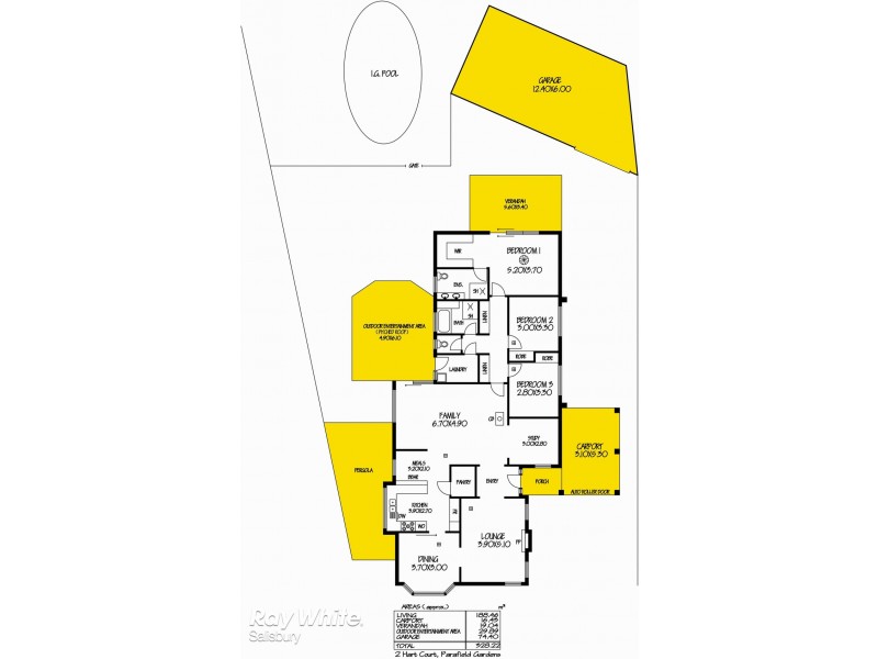 2 Hart Court, Parafield Gardens SA 5107 Floorplan