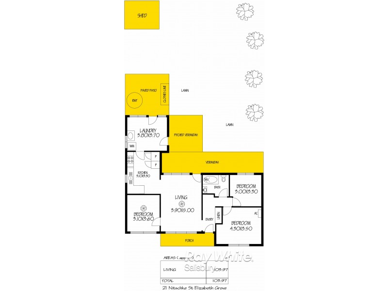 21 Nitschke Street, Elizabeth Grove SA 5112 Floorplan