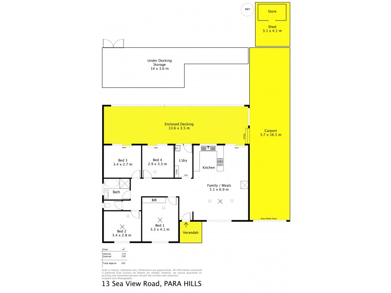 13 Sea View Road, Para Hills SA 5096 Floorplan