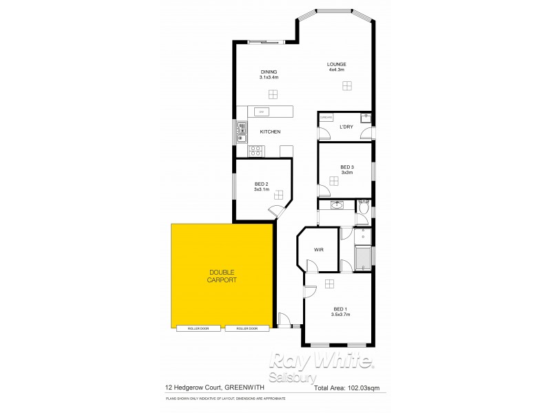12 Hedgerow Ct, Greenwith SA 5125 Floorplan