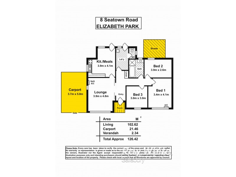 8 Seatown Road, Elizabeth Park SA 5113 Floorplan