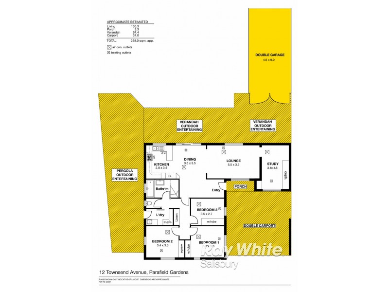 12 Townsend Avenue, Parafield Gardens SA 5107 Floorplan