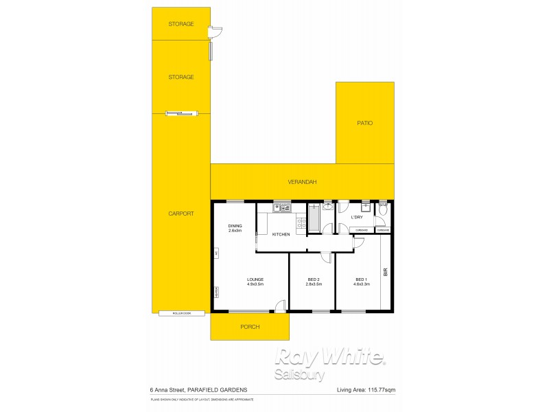 6 Anna Street, Parafield Gardens SA 5107 Floorplan
