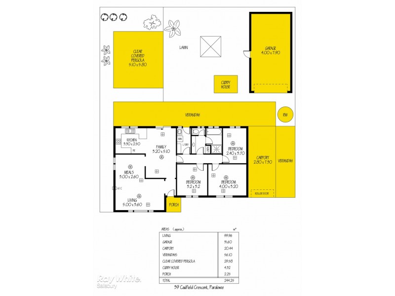 39 Caulfield Crescent, Paralowie SA 5108 Floorplan