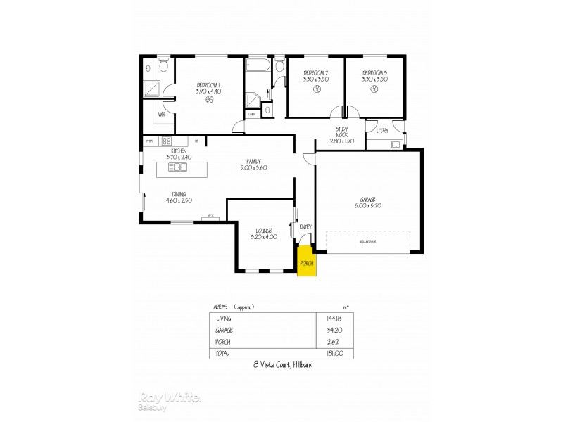 8 Vista Court, Hillbank SA 5112 Floorplan