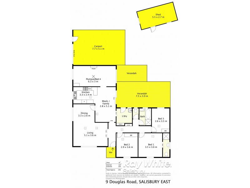 9 Douglas Road, Salisbury East SA 5109 Floorplan