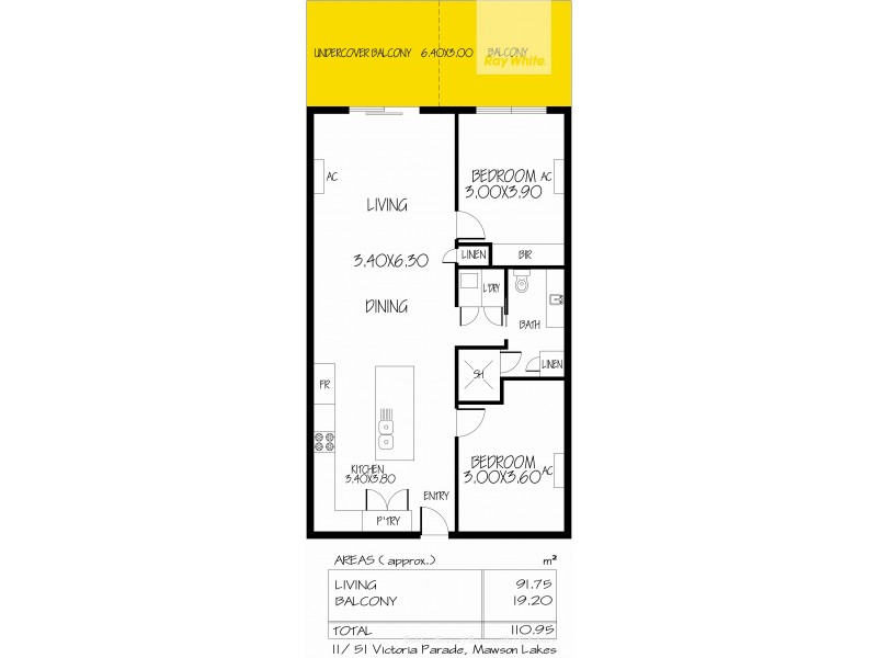 11/51 Victoria Parade, Mawson Lakes SA 5095 Floorplan