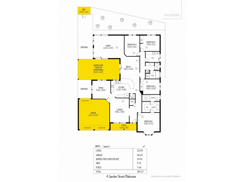4 Garden Street, Blakeview SA 5114 Floorplan