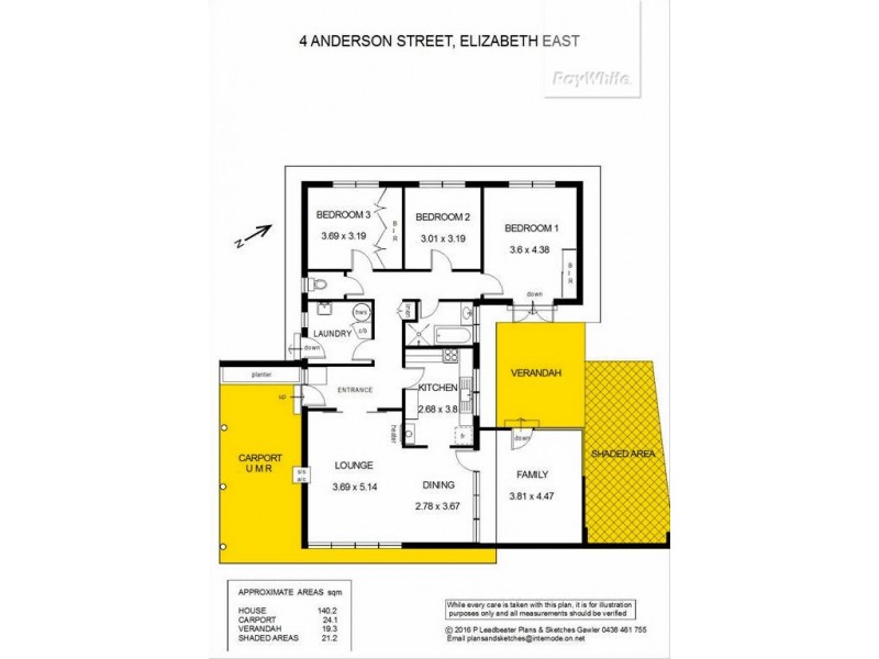 4 Anderson Street, Elizabeth East SA 5112 Floorplan