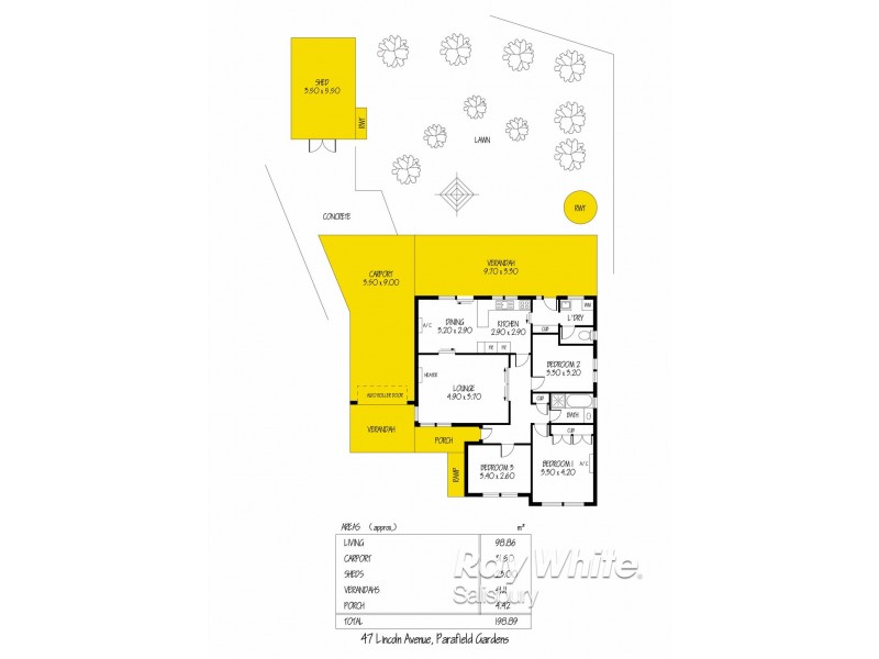 47 Lincoln Avenue, Parafield Gardens SA 5107 Floorplan