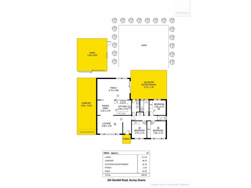 324 Grenfell Road, Surrey Downs SA 5126 Floorplan