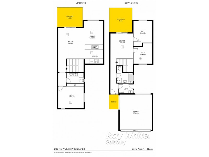 2/32 The Walk, Mawson Lakes SA 5095 Floorplan