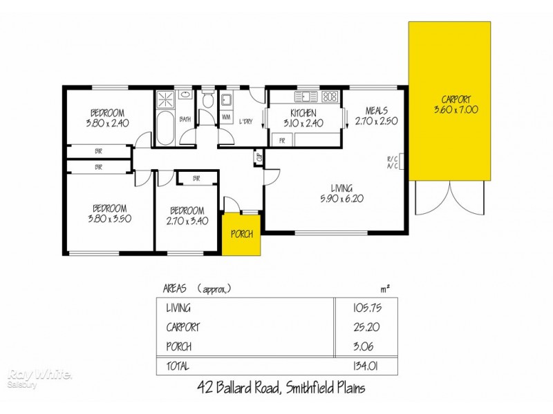 42 Ballard Road, Smithfield Plains SA 5114 Floorplan