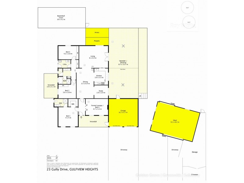 23 Gully Drive, Gulfview Heights SA 5096 Floorplan